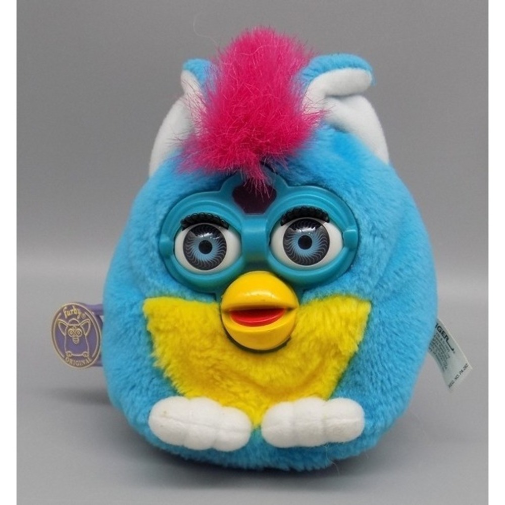 1999 Cyan Talking Furby Buddies Buddy Not Working AS IS For Parts Or Repair